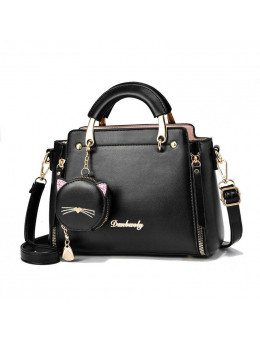 Женская кожаная сумка 8815-1 BLACK